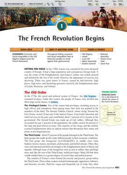 The French Revolution Begins