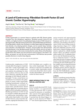Fibroblast Growth Factor-23 and Uremic Cardiac Hypertrophy