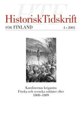 Historisk Tidskrift För Finland 4 • 2005 Deln 413 439 496 489 492 473 502 510 514 Han