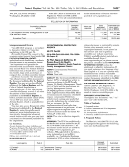 Federal Register/Vol. 86, No. 129/Friday, July 9, 2021/Rules And