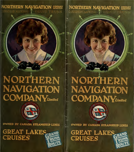 Northern Navigation Company, Limited, Owned by Canada Steamship Lines : Great Lakes Cruises : Grand Trunk Route