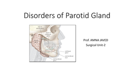 Disorders of Parotid Gland