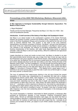 Proceedings of the 2008 TIES Workshop, Madison, Wisconsin USA Article