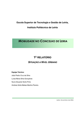 Mobilidade No Concelho De Leiria