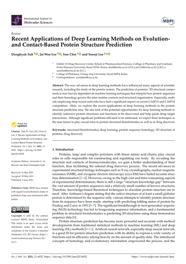 And Contact-Based Protein Structure Prediction