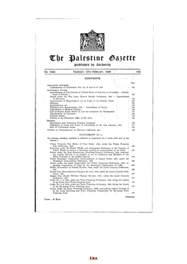 Palestine (Gazette