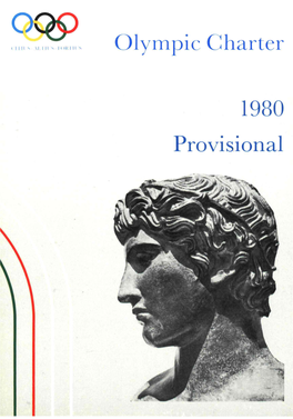 Olympic Charter 1980 Provisional