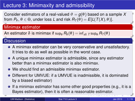 Stat 710: Mathematical Statistics Lecture 3