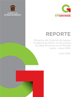 Eficiencia De Cloración De Agua E Incidencia De EDA's, En Municipios