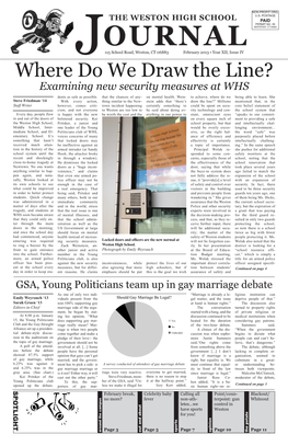 Where Do We Draw the Line? Examining New Security Measures at WHS Dents As Safe As Possible