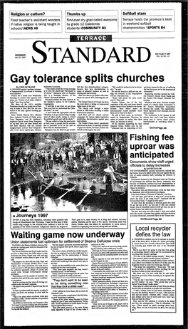 Gay Tolerance Splits Churches