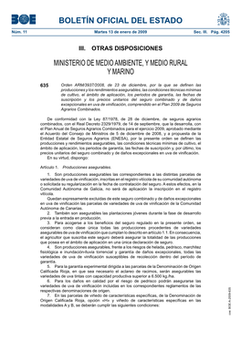 Boe-A-2009-635 Boletín Oficial Del Estado