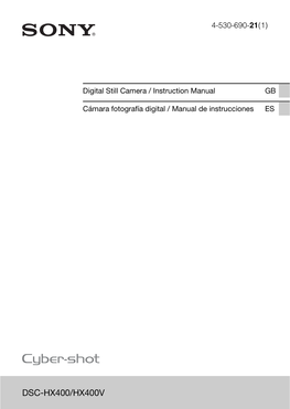 DSC-HX400/HX400V English