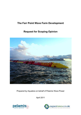 The Farr Point Wave Farm Development