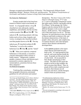 Passages Excerpted and Modified from TJ Hinrichs, “The Dangerously Different South: Integrating a Realm,” Shamans, Witchcra