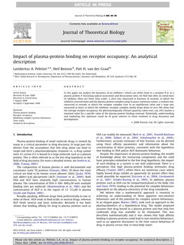 Impact of Plasma-Protein Binding on Receptor Occupancy: an Analytical Description