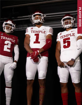 Player Bios 2020 Temple Football