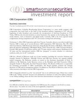 CBS Corporation (CBS)