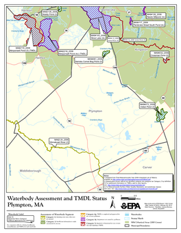 Plympton, MA Waterbody Assessment, 305(B)/303(D), And