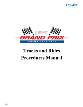 Tracks and Rides Procedures Manual