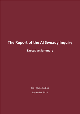 Al Sweady Executive Summary