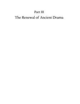 The Reception of Ancient Drama in Renaissance Italy Francesca Schironi