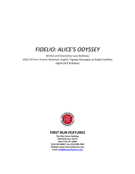 Fidelio: Alice's Odyssey