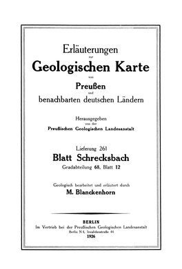 Geologischen Karte