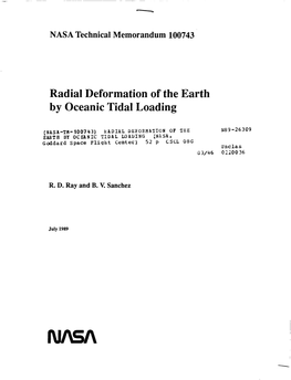 Radial Deformation of the Earth by Oceanic Tidal Loading