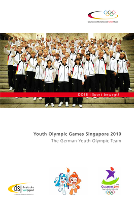 Youth Olympic Games Singapore 2010 the German Youth Olympic Team Content