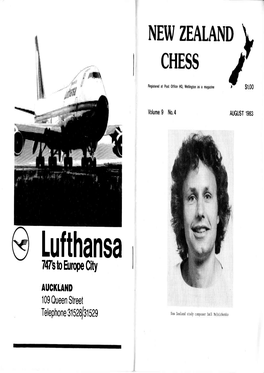 Lufthansa 747Sto Europe City Aucktaild 109 Queen Street Telephone 31 Szalsls2g New Zealand Sludy Composer Emil Melnjchenko I