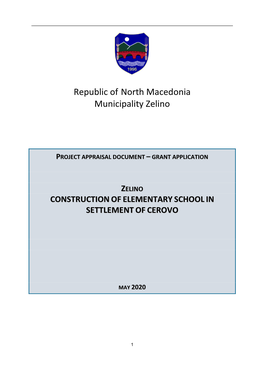 Republic of North Macedonia Municipality Zelino