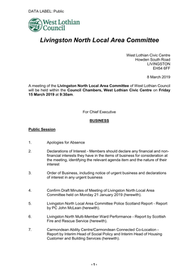 Livingston North Local Area Committee