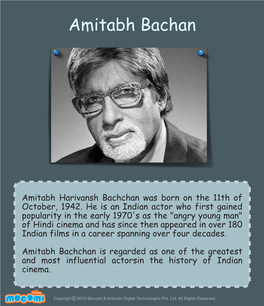 Amitabh Bachan