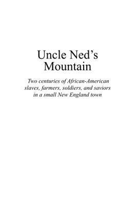 BOOK — Uncle Ned's Mountain