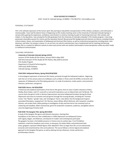 View Sean Forrest's CV