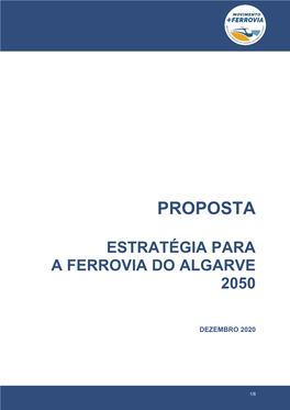 Uma Proposta Para a Construção Da «Estratégia Para a Ferrovia Do