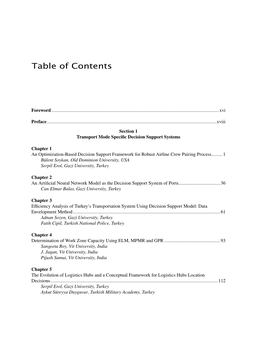 Table of Contents