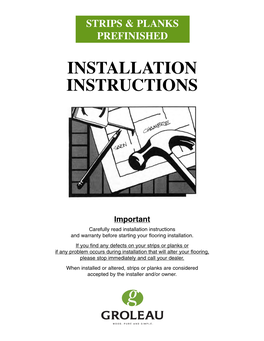 Installation Instructions