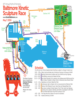 2016 Baltimore Kinetic Sculpture Race Spectator's Guide