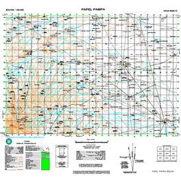 Bolivia 1:50.000 Papel Pampa, Bolivia Hoja 6040 Iv