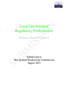Local Government Regulatory Performance