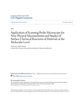 Application of Scanning Probe Microscopy for New Physical