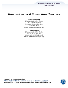 How the Lawyer and Client Work Together.Pdf