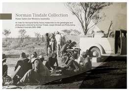 Norman Tindale Collectionnorman Tindale Collection