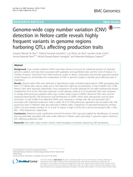 Genome-Wide Copy Number Variation