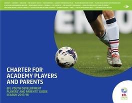 Charter for Academy Players and Parents