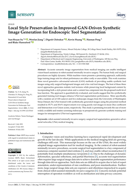 Local Style Preservation in Improved GAN-Driven Synthetic Image Generation for Endoscopic Tool Segmentation