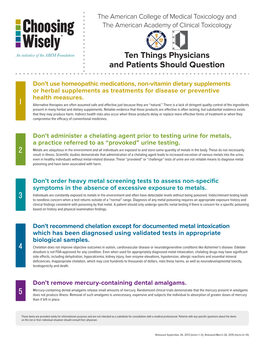 3 1 2 Ten Things Physicians and Patients Should Question