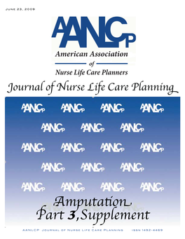 Journal of Nurse Life Care Planning – Amputations Part 3